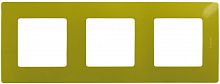 Рамка универсальная Legrand Etika 3-м. зеленый папоротник  картинка